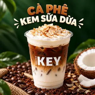 Hình ảnh Cà phê Kem Sữa Dừa