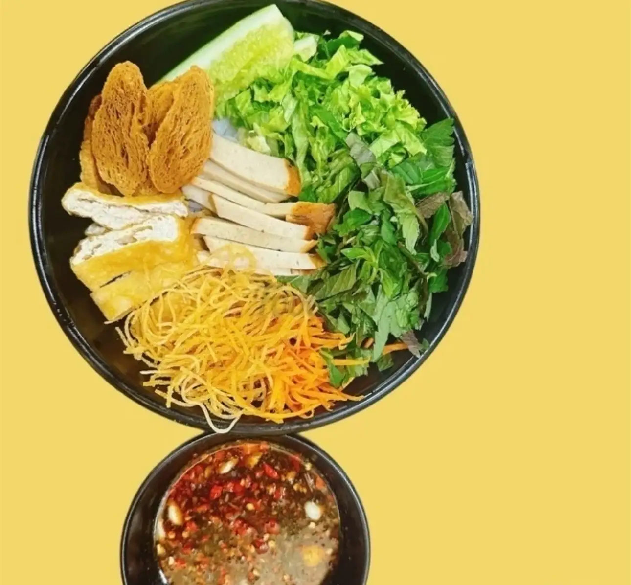 Bún Nước Tương Đầy Đủ Chay - 38.000 ₫ tại Cơm Chay Diệu Hạnh - Trần Tấn