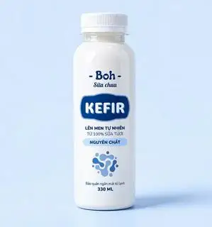 Hình ảnh Sữa chua Kefir chai nguyên chất 330ml