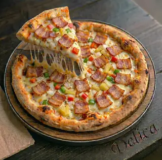 ⭐ Pizza Thịt Bacon Sốt Bơ Tỏi Thảo Mộc - 89.000 ₫ tại Delica - Mỳ Ý Và Pizza - Phan Văn Trị