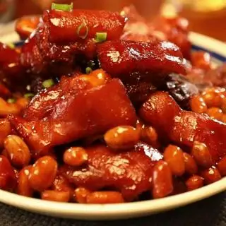 Hình ảnh 广东南乳焖猪手/ Chân giò heo om chao đỏ kiểu Quảng Đông