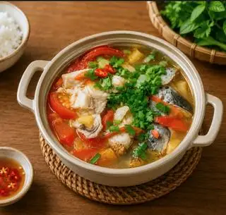Bún lẩu cá hồi  - 119.000 ₫ tại Cơm - Lẩu Cá Hồi Nhà Hạnh 2 - Tôn Thất Thuyết