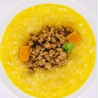 Cháo thịt bằm bí đỏ  - 60.000 ₫ tại Bún Giò Heo & Cháo Sườn - Đường Số 19