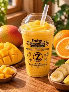 Hình ảnh Papaya mango Smoothie/ Xoài Cam Đu đủ chuối