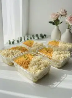 1 hộp bông lan trứng muối nhỏ - 29.000 ₫ tại Bánh Ngọt Mà Không Ngọt - Mì Cay, Tiramisu & Bánh kem - Gò Xoài