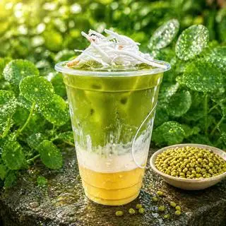 Hình ảnh Rau Má Đậu Xanh Sữa Dưa