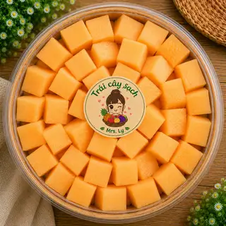 Hình ảnh dưa lưới gọt sẵn 