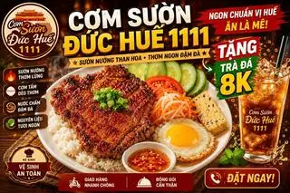 Hình ảnh CƠM SƯỜN NƯỚNG THAN HOA + Trà Đá 8k