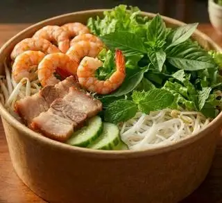 Hình ảnh Bún nước tương tôm thịt