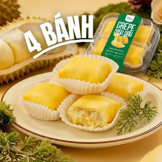 Bánh crepe truyền thống sầu riêng - set 4 cái - 81.000 ₫ tại Sầu Riêng Tu Farm - Kem Sầu Riêng - Cách Mạng Tháng 8