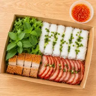 Hình ảnh Bánh Hỏi Đặc Biệt 2 Vị (Heo Quay + Xá Xíu)
