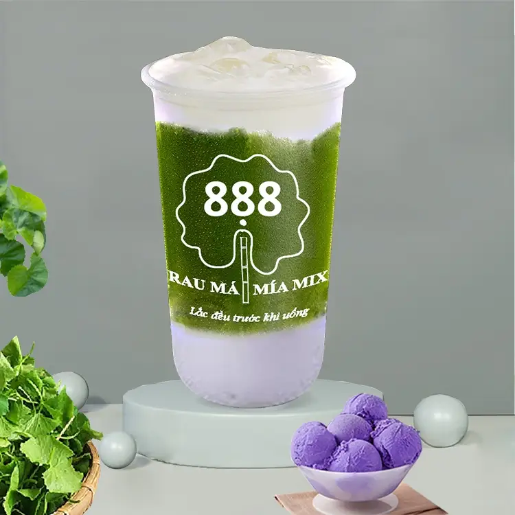 Rau má mix khoai môn  - 28.000 ₫ tại Rau Má & Mía Mix 888 - Gò Dưa