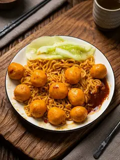 Hình ảnh Mì Trộn Tôm Viên