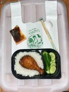 Hình ảnh Cơm đùi gà tỏi nướng BBQ