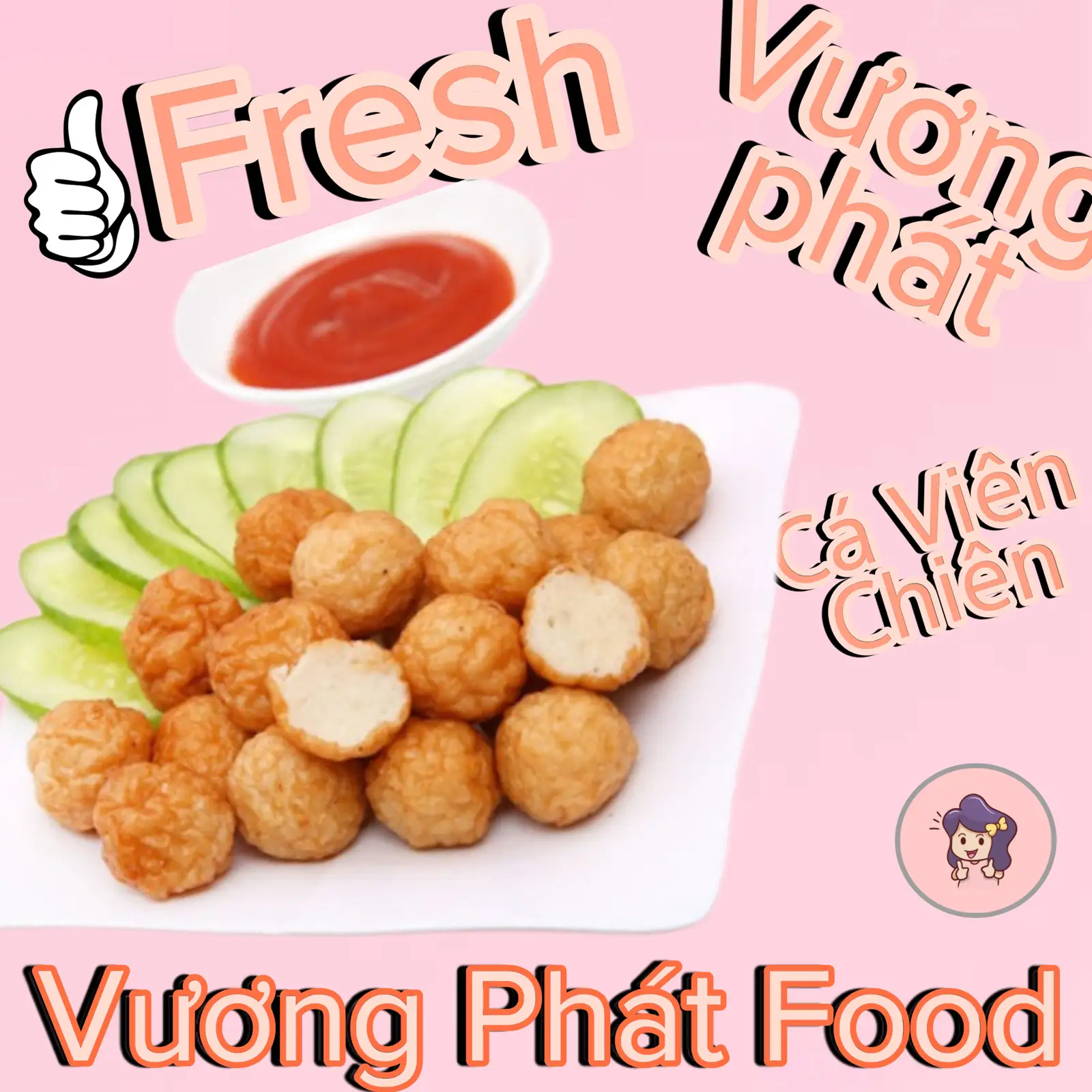 Cá Viên Chiên ( 8 Viên ) - 11.500 ₫ tại Vương Phát - Ăn Vặt & Cá Viên Chiên - Cách Mạng Tháng Tám