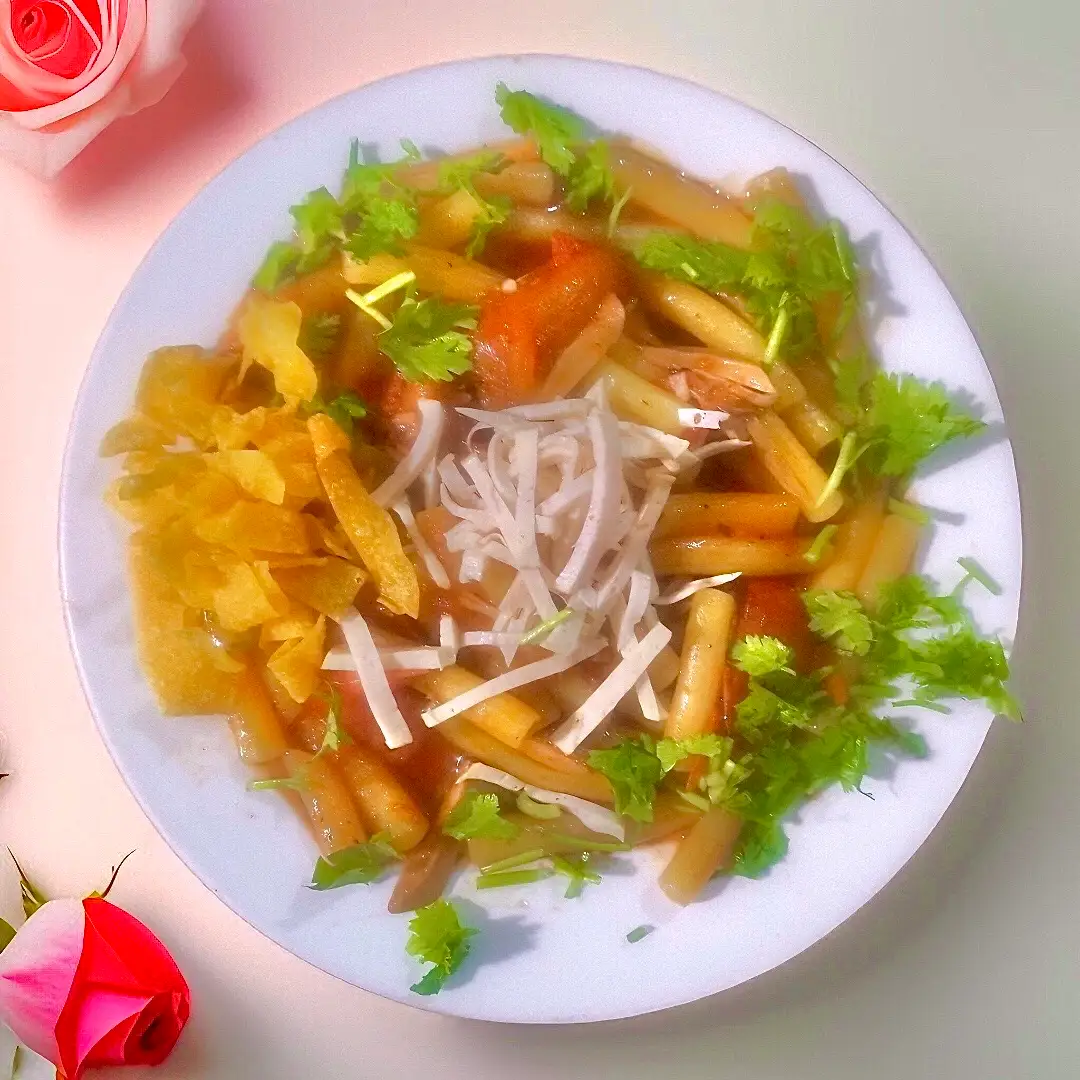 Hình ảnh Nui sốt nấm chay (Macaroni With Vegetarian Mushroom Sauce)