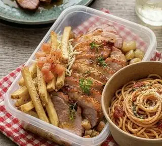 LƯỜN NGỖNG HUN KHÓI NGA + KHOAI TÂY + MỲ Ý BƠ TỎI - 169.000 ₫ tại Quao - Tacos & Ăn Vặt - Vườn Lài