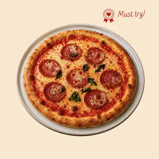 Hình ảnh Pizza Xúc Xích Ý Truyền Thống (Salami/Pepperoni)-24cm