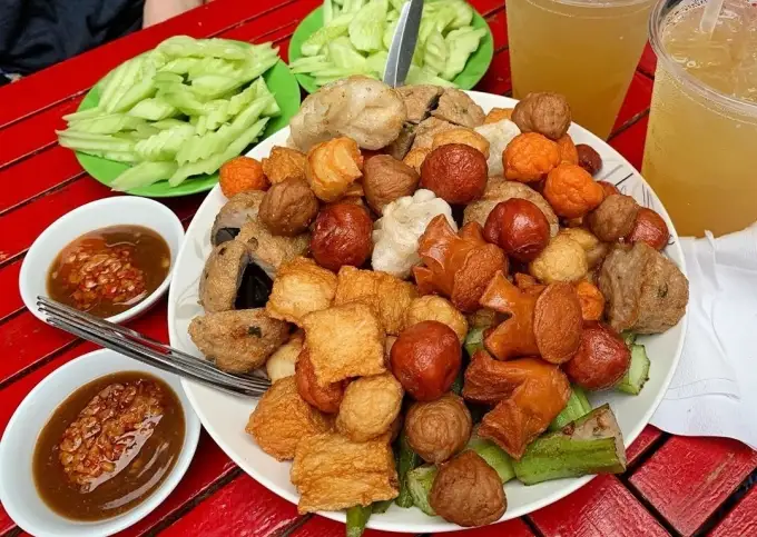 Hình ảnh Combo Cá Viên Chiên 8 món +tặng  ly hồng trà dâu