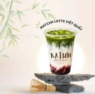 Hình ảnh Matcha latte việt quất