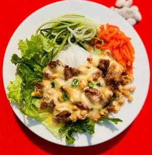 Hình ảnh Bún thịt nướng phủ phô mai X10