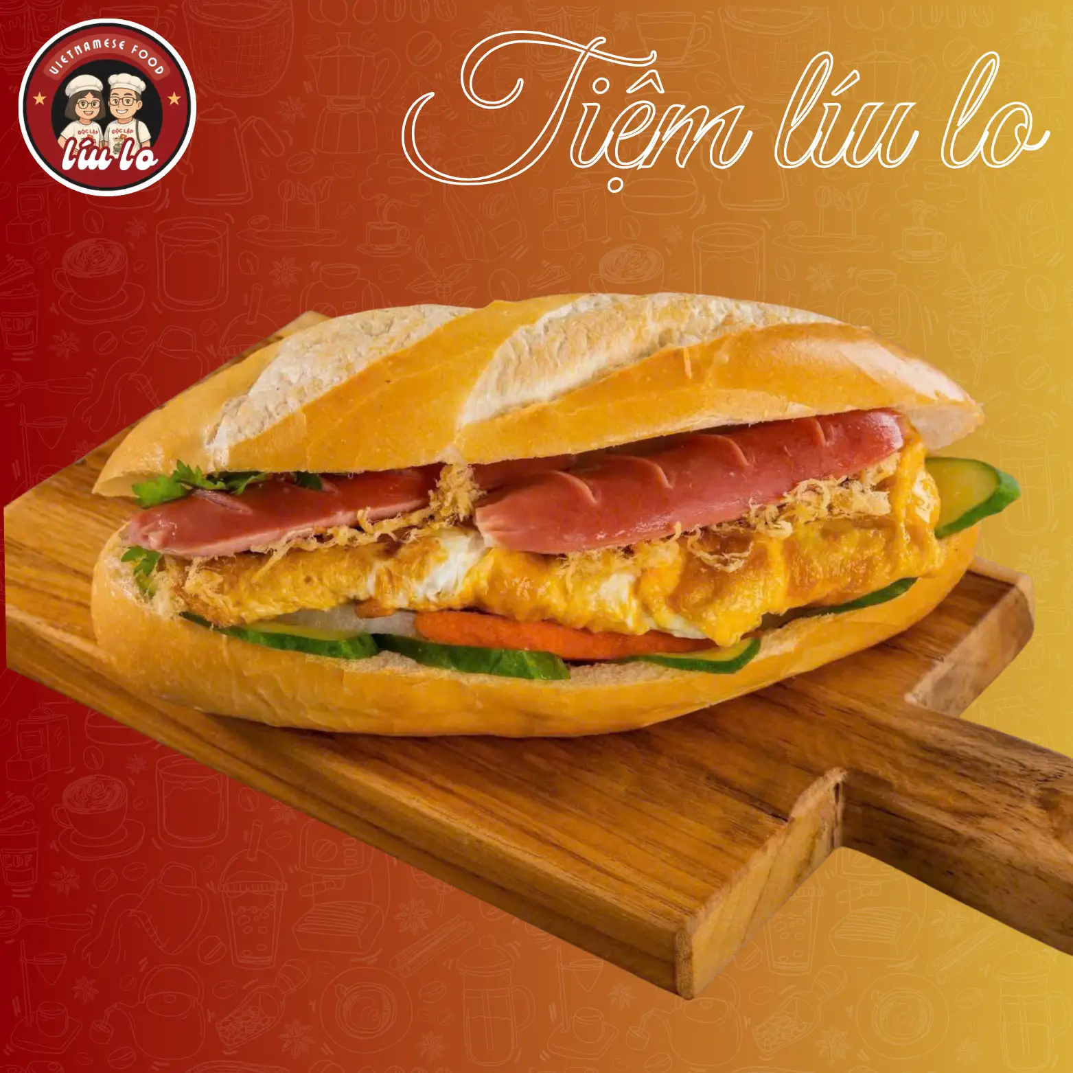 Hình ảnh Bánh mì trứng xúc xích