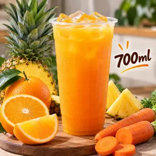 Hình ảnh Nước ép cam thơm cà rốt
