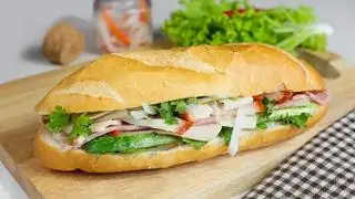 Hình ảnh combo bánh mì Sài Gòn đặc biệt+trà tắc