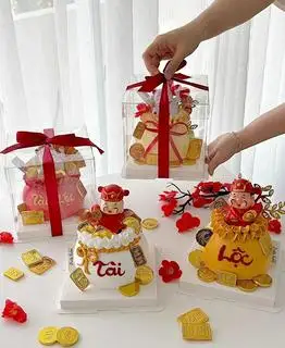 Bánh kem túi tiền/hủ vàng khai trương - 249.000 ₫ tại Bánh Ngọt Mà Không Ngọt - Mì Cay, Tiramisu & Bánh kem - Gò Xoài