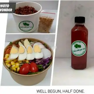 Hình ảnh Combo Salad Trứng - Cơm Lứt Muối Vừng- Trà Gạo Lứt