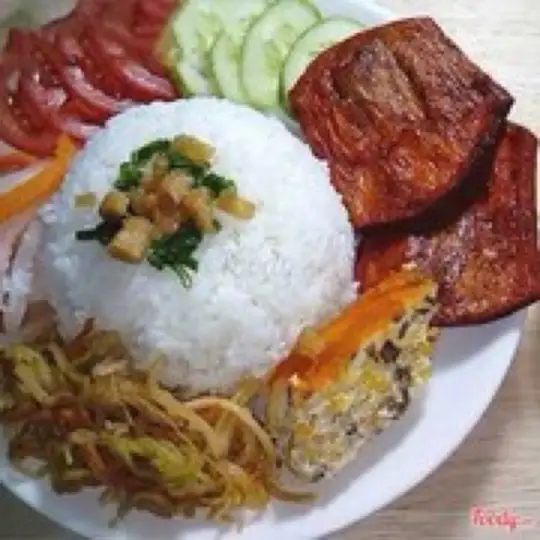 cơm sườn bì chả  chay - 50.000 ₫ tại Quán Chay Cát Tường - Đỗ Thị Lời