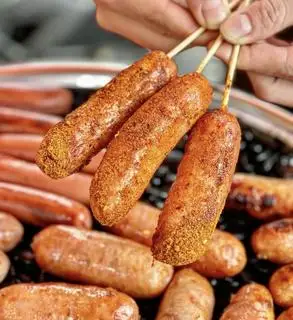 Hình ảnh lạp xưởng nướng đá