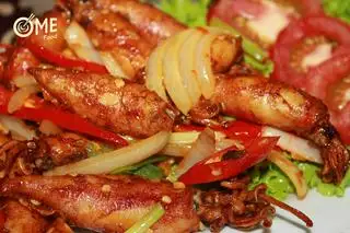 Hình ảnh mực chiên mắm