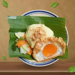 Hình ảnh Xôi bắp trứng ốp lòng đào