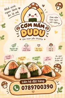 Hình ảnh cơm nấm phomai 