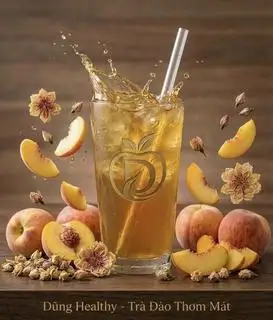 Hình ảnh Trà đào size lớn - Thơm ngọt thư giãn