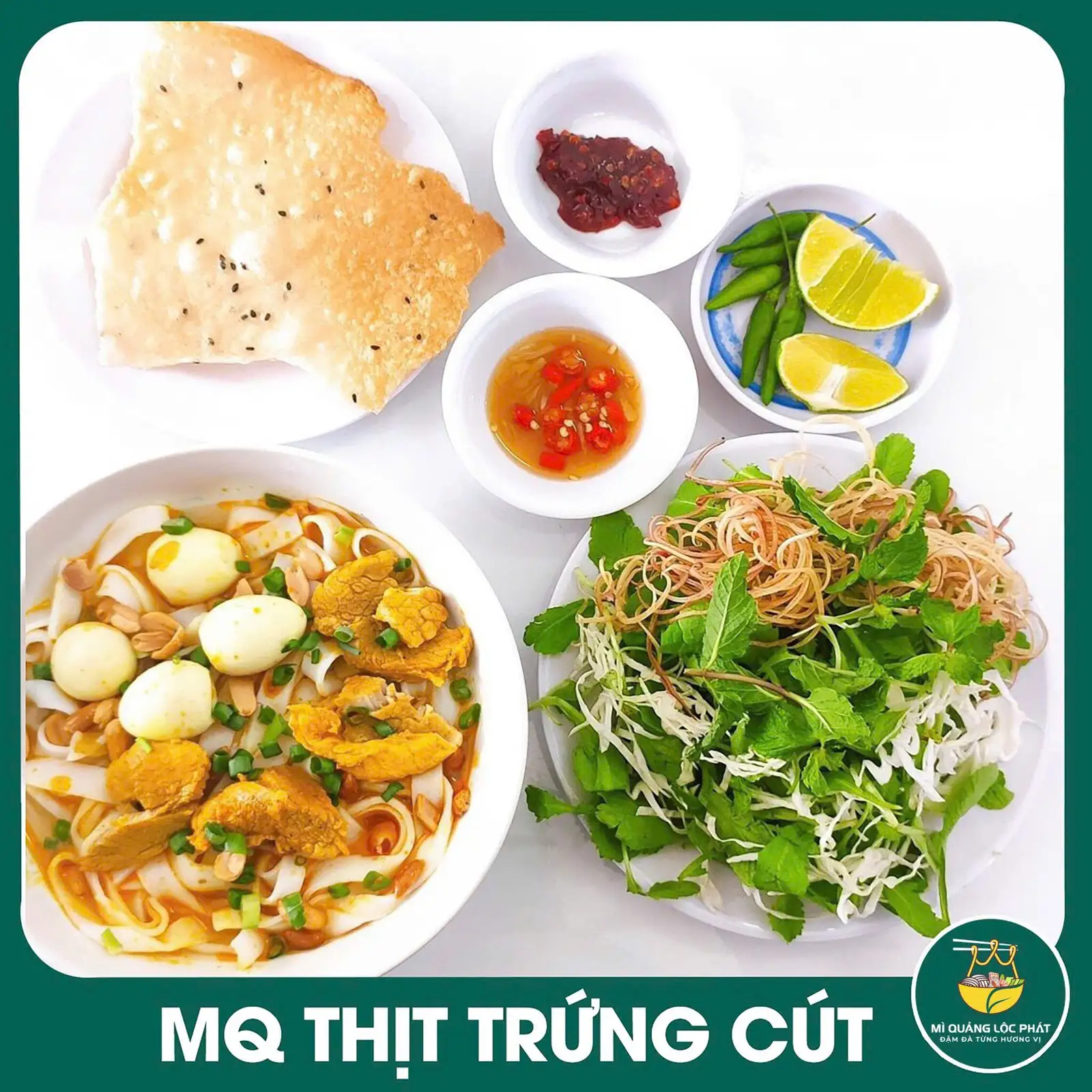 Mì Quảng Thịt, Trứng Cút - 39.900 ₫ tại Mì Quảng Lộc Phát - Phan Văn Hân