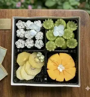 Hình ảnh GB2: Set trái cây 4 ngăn - 4 Grid fruit box