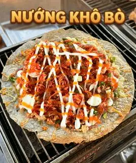Hình ảnh Bánh Tráng Nướng Khô Bò