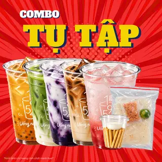 Hình ảnh 5 LY BẤT KỲ + BÁNH TRÁNG HOẶC BÁNH QUE SỐT KEM