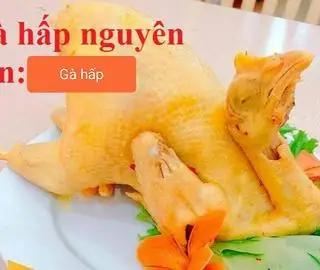 Hình ảnh Gà hấp lá chanh - con