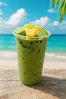 Trà sữa Thái xanh matcha - 32.000 ₫ tại Quán Của Hy - Trà Sữa & Tokbokki - Sư Vạn Hạnh 