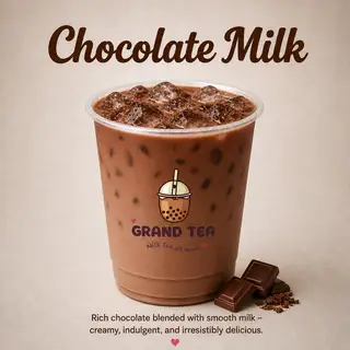 Socola Nguyên Vị (Classic Chocolate Milk) - 45.000 ₫ tại Grand Tea - Trà Sữa & Nước Dừa Sinh Tố Đá Xay - Bình Lợi