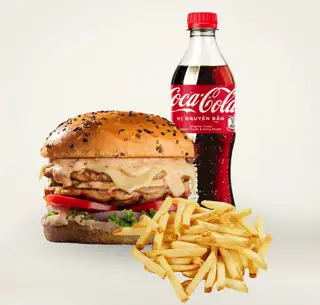 Combo Grilled Chicken Burger - 145.000 ₫ tại Burgermeister - Lê Văn Thiêm