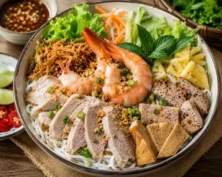 Bún Mắm Nêm Đặc Biệt - 55.000 ₫ tại Bếp Nhà Cô Phượng - Cháo Lòng, Gỏi Cuốn & Bún Mắm Nêm - Trường Chinh