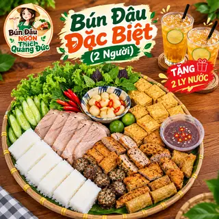 Combo2 NGON Đặc Biệt ( 2 người) + 2 Trà tắc - 189.000 ₫ tại Bún Đậu NGON - Thích Quảng Đức