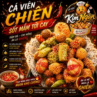 Combo Cá Viên Chiên Size S (Sốt Mắm Bơ Cay) - 120.000 ₫ tại Ăn Vặt & Cá Viên Chiên Kim Ngân  - Lê Đình Cẩn