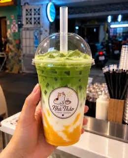 Hình ảnh Matcha Latte Đào