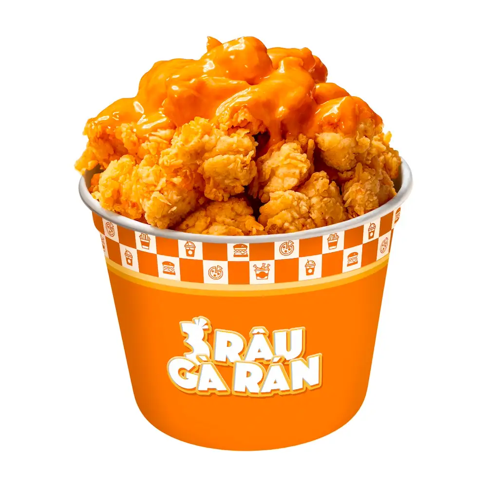 Gà viên phủ xốt - 43.000 ₫ tại 3 Râu - Gà Rán Pizza & Trà Sữa - Nguyễn Đình Chiểu