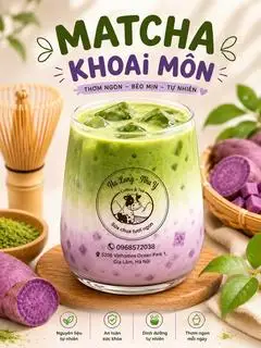 Hình ảnh Matcha khoai môn 